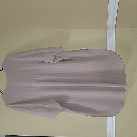 Scoop hem oversized PLUS 1X 3 button Shirt - Picture 6 of 8